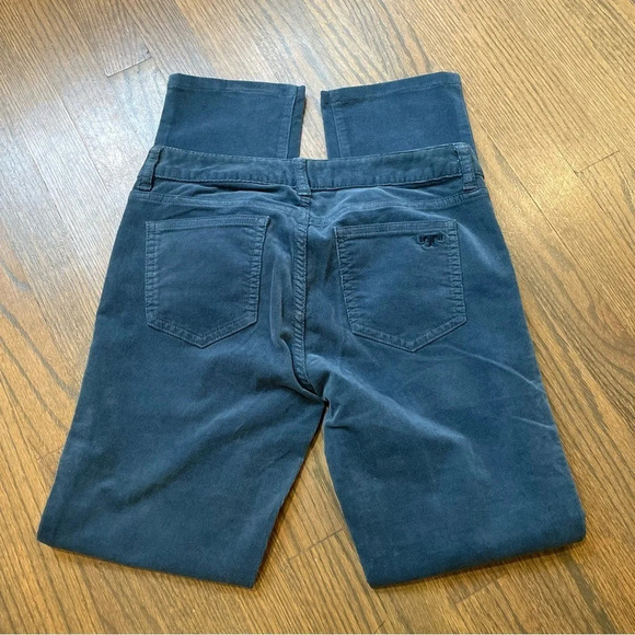 Tory Burch  “Super Skinny Jean” Corduroy Pants in Teal size 26 - Picture 6 of 8